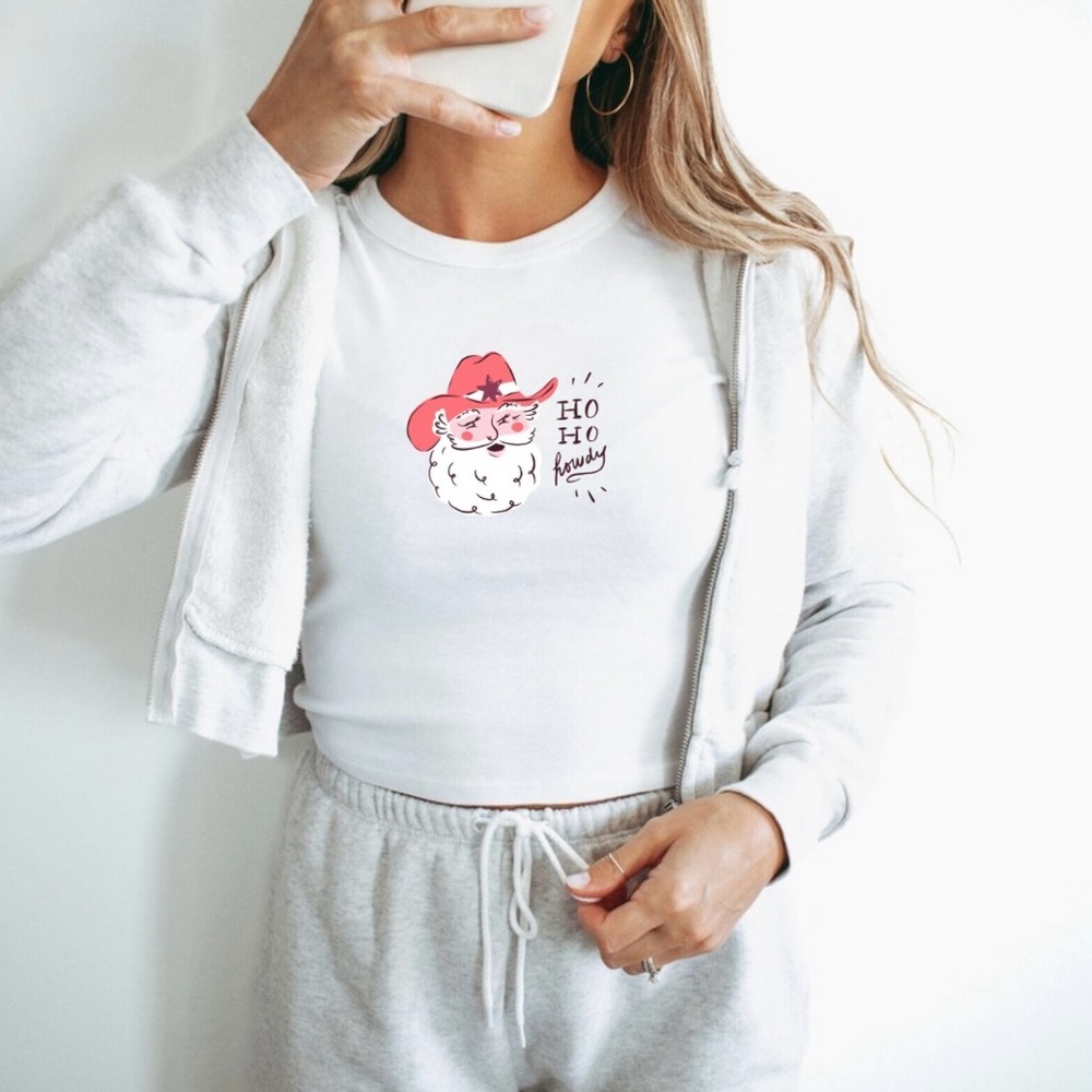 Christmas Santa baby tee